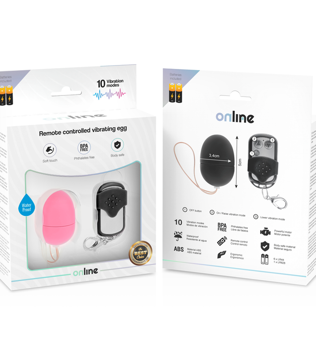 ONLINE - REMOTE CONTROL VIBRATING EGG S PINK