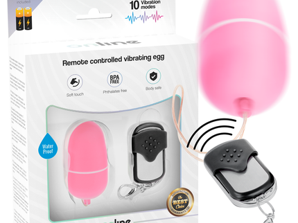 ONLINE - REMOTE CONTROL VIBRATING EGG M PINK