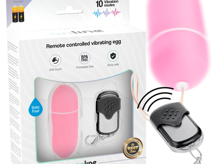 ONLINE - REMOTE CONTROL VIBRATING EGG L PINK