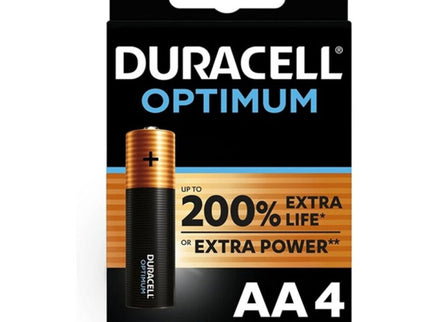 DURACELL - OPTIMUM 200 ALKALINE BATTERY AA LR6 4 UNIT