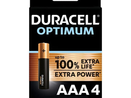 DURACELL - OPTIMUM 200 ALKALINE BATTERY AAA LR03 4 UNIT