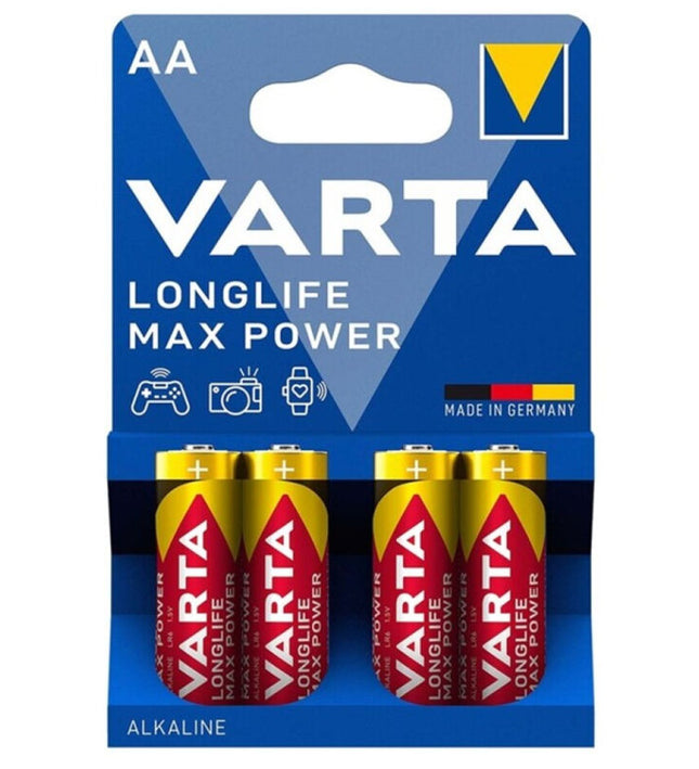 VARTA - MAX POWER ALKALINE BATTERY AA LR6 4 UNIT