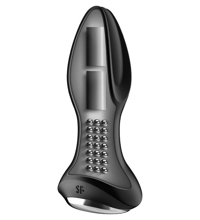 SATISFYER - ROTATOR PLUG 2+ VIBRATING PLUG APP BLACK