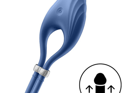 SATISFYER - DUELIST RING VIBRATOR BLUE