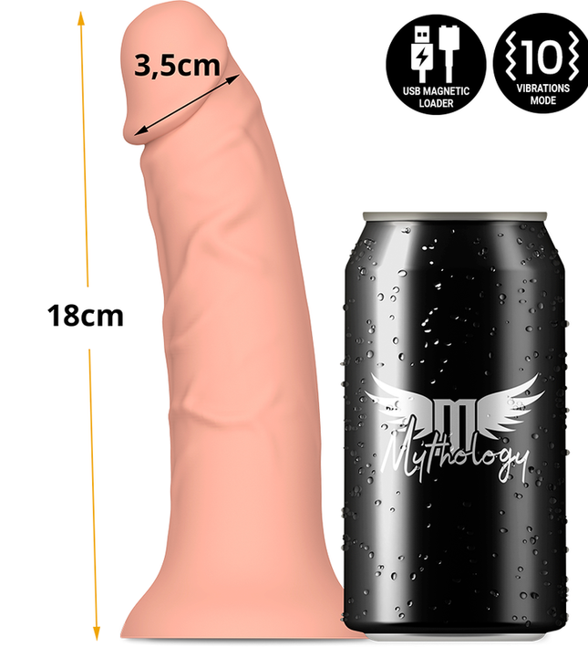 MYTHOLOGY - ASHER ORIGINAL DILDO S - VIBRATOR COMPATIBLE WITH WATCHME WIRELESS TECHNOLOGY