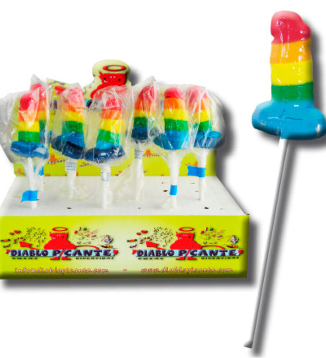 PRIDE - GUMMY LOLLIPOP PENIS LGBT