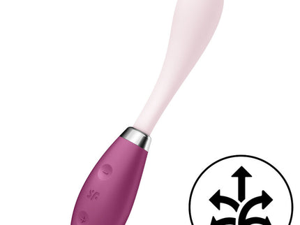 SATISFYER - G-SPOT FLEX 3 MULTI VIBRATOR RED