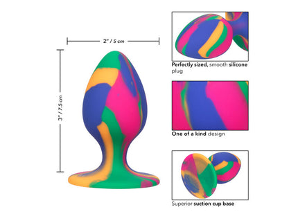 CALEXOTICS - CHEEKY MEDIUM TIE-DYE PLUG ANAL