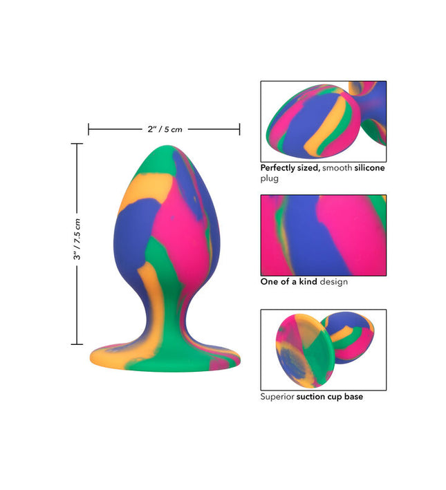 CALEXOTICS - CHEEKY MEDIUM TIE-DYE PLUG ANAL