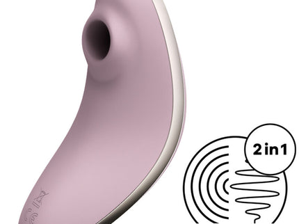 SATISFYER - VULVA LOVER 1 AIR PULSE STIMULATOR & VIBRATOR VIOLET