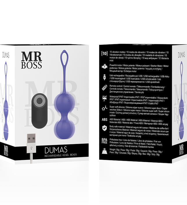MR BOSS - DUMAS VIBRATING KEGEL BEADS REMOTE CONTROL