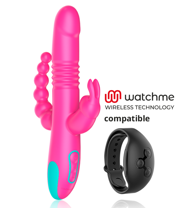 HAPPY LOKY - DONALD TRIPLE STIMULATION: ANAL, G-SPOT & CLITORAL WATCHME WIRELESS TECHNOLOGY COMPATIBLE