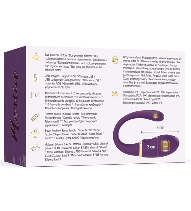 TREASURE - MERLIN DOUBLE COUPLE VIBRATOR REMOTE CONTROL