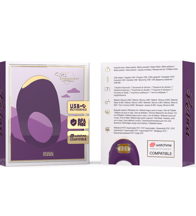 TREASURE - ROBIN VIBRATING RING WATCHME WIRELESS TECHNOLOGY COMPATIBLE