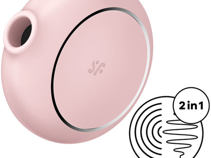 SATISFYER - PRO TO GO 3 DOUBLE AIR PULSE STIMULATOR & VIBRATOR PINK