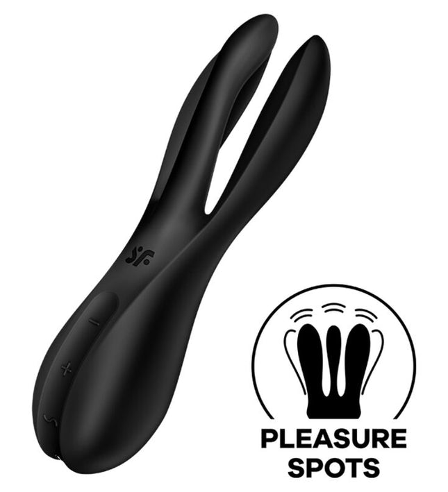 SATISFYER - THREESOME 2 VIBRATOR BLACK