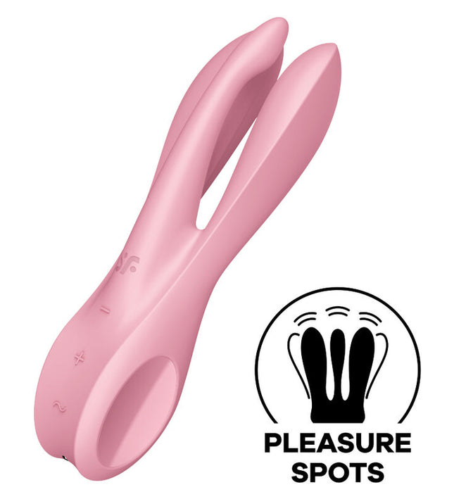 SATISFYER - THREESOME 1 VIBRATOR PINK