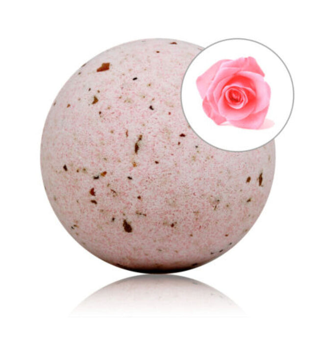 TALOKA - ROSES SCENTED BATH BOMB WITH ROSE PETALS