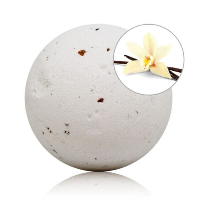 TALOKA - VANILLA SCENTED BATH BOMB WITH ROSE PETALS