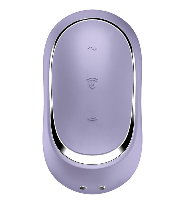 SATISFYER - PRO TO GO 2 DOUBLE AIR PULSE STIMULATOR & VIBRATOR VIOLET