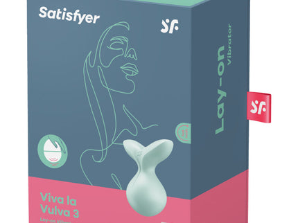 SATISFYER - VIVA LA VULVA 3 LAY-ON VIBRATOR VIOLET