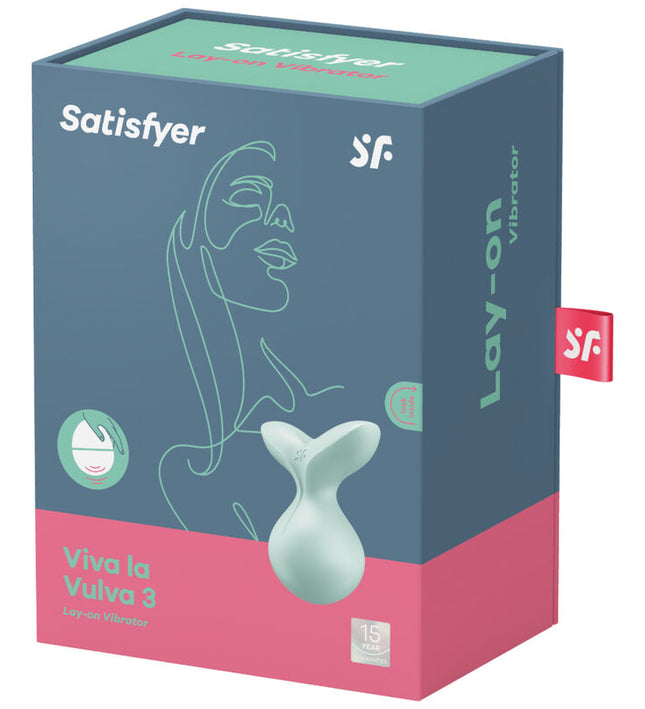 SATISFYER - VIVA LA VULVA 3 LAY-ON VIBRATOR VIOLET