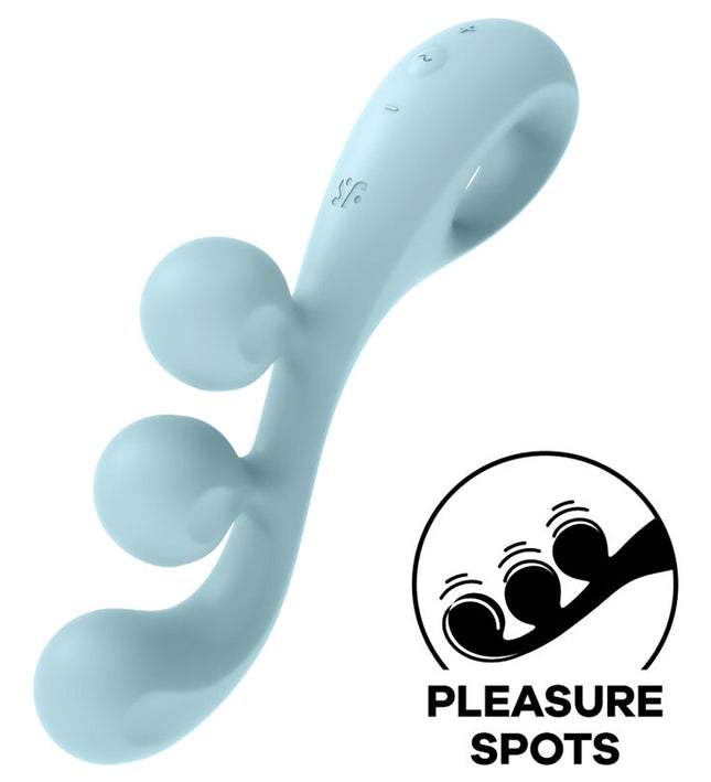 SATISFYER - TRI BALL 2 MULTI VIBRATOR BLUE