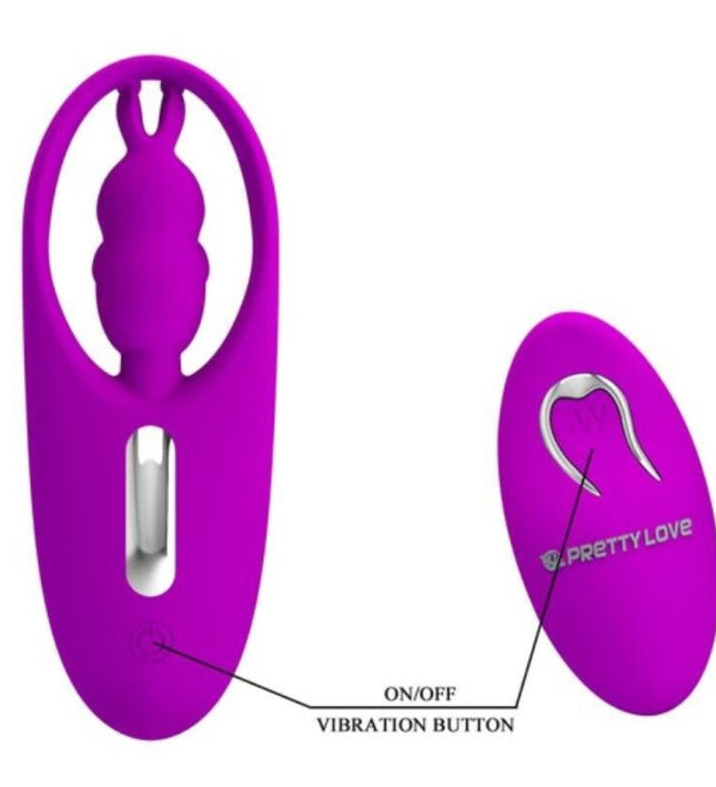 PRETTY LOVE - WILD RABBIT STIMULATOR FOR PANTIES WITH REMOTE CONTROL LILAC