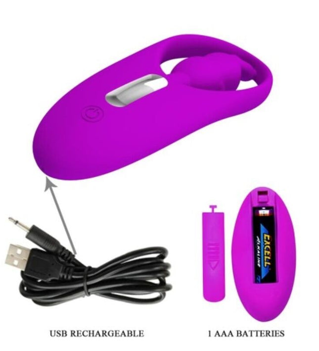 PRETTY LOVE - WILD RABBIT STIMULATOR FOR PANTIES WITH REMOTE CONTROL LILAC
