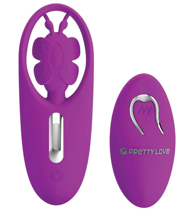 PRETTY LOVE - DANCING BUTTERFLY STIMULATOR FOR PANTIES WITH REMOTE CONTROL LILAC