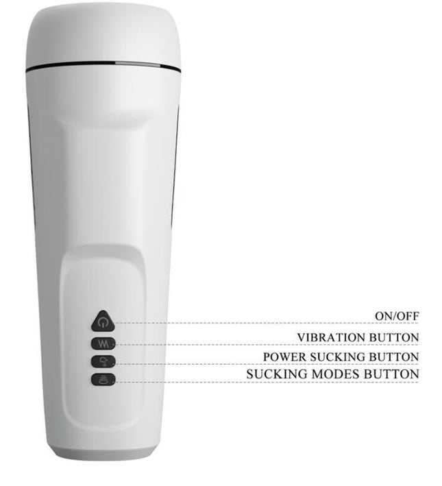 PRETTY LOVE - SIENNA VIBRATING MALE MASTURBATOR WITH VOICE AND SUCTION