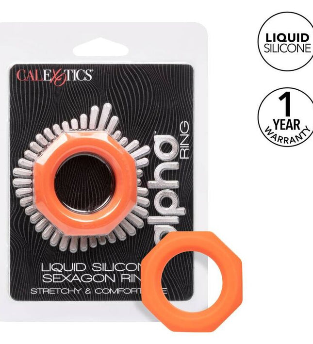 CALEXOTICS - ALPHA SEXAGON RING ORANGE