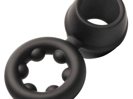 CALEXOTICS - ALPHA DUAL MAGNUM RING BLACK
