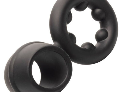 CALEXOTICS - ALPHA DUAL MAGNUM RING BLACK