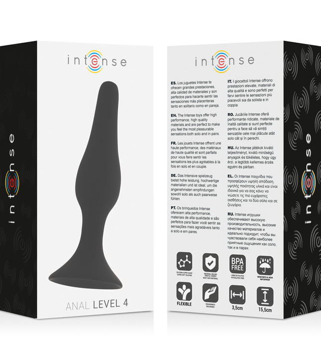INTENSE - ANAL LEVEL 4 15.5CM BLACK