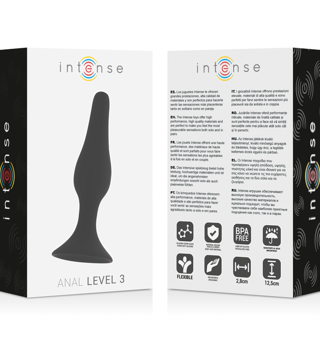 INTENSE - ANAL LEVEL 3 12.5CM BLACK