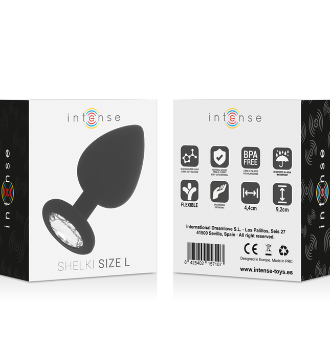 INTENSE - SHELKI L ANAL PLUG BLACK