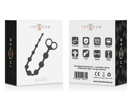 INTENSE - JAIDEN ANAL BEADS BLACK