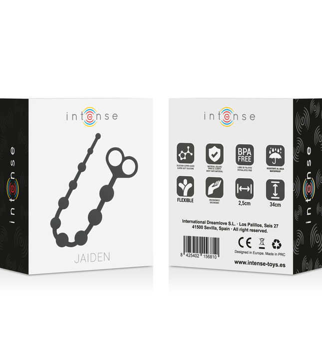 INTENSE - JAIDEN ANAL BEADS BLACK