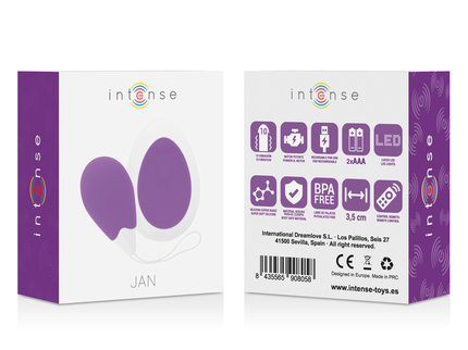 INTENSE - JAN LILAC REMOTE CONTROL VIBRATING EGG