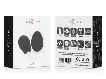 INTENSE - JAN VIBRATING EGG REMOTE CONTROL BLACK