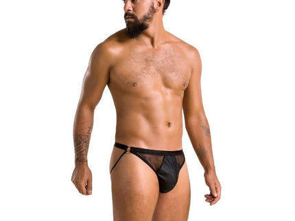 PASSION - 034 SLIP OPEN LUKE BLACK L/XL