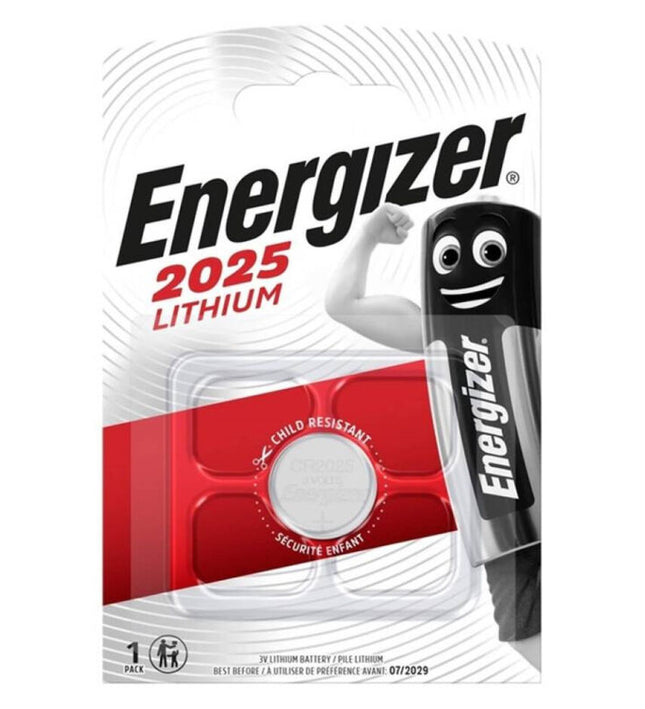 ENERGIZER - BATTERY LITHIUM BUTTON CR2025 3V 1 UNIT