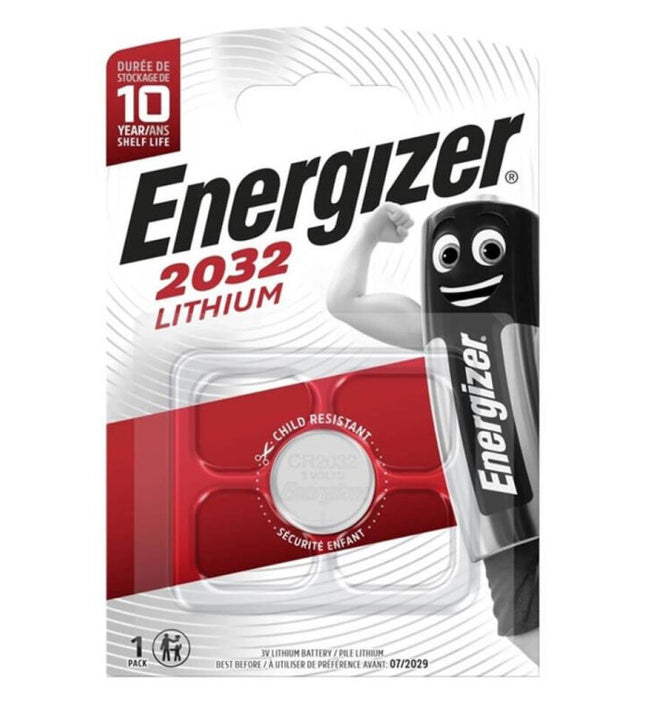 ENERGIZER - BATTERY LITHIUM BUTTON CR2032 3V 1 UNIT