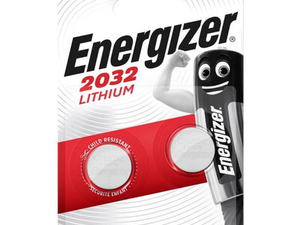 ENERGIZER - BATTERY LITHIUM BUTTON CR2032 3V 2 UNIT