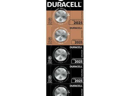 DURACELL - BUTTON BATTERY LITIO CR2025 3V 5 UNIT