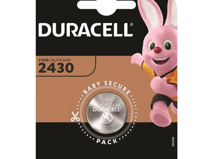 DURACELL - BUTTON BATTERY LITIO CR2430 3V 1 UNIT