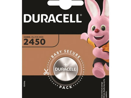 DURACELL - BUTTON BATTERY LITIO CR2450 3V 1 UNIT