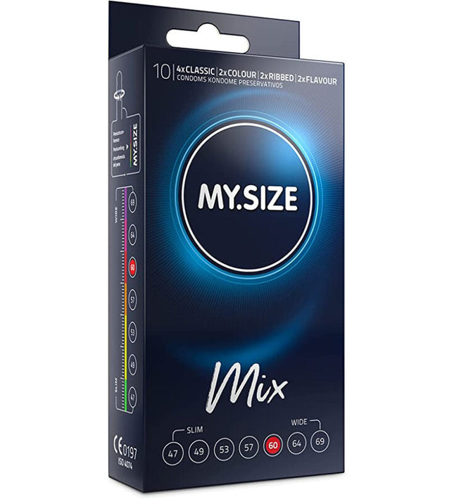 MY SIZE - MIX CONDOMS 60 MM 10 UNITS