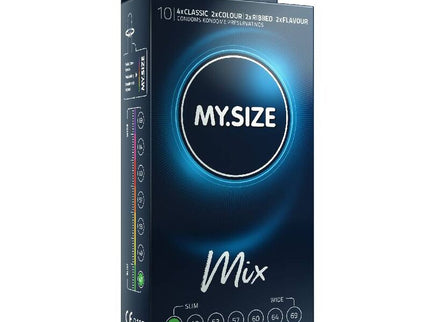 MY SIZE - MIX CONDOMS 47 MM 10 UNITS